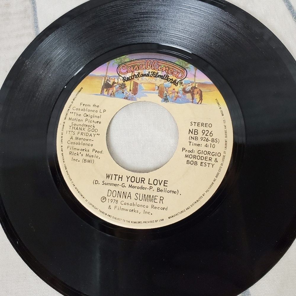 2/$25 Donna Summer Last Dance 45 RPM Record  1978 Vintage Vinyl - Picture 11 of 11